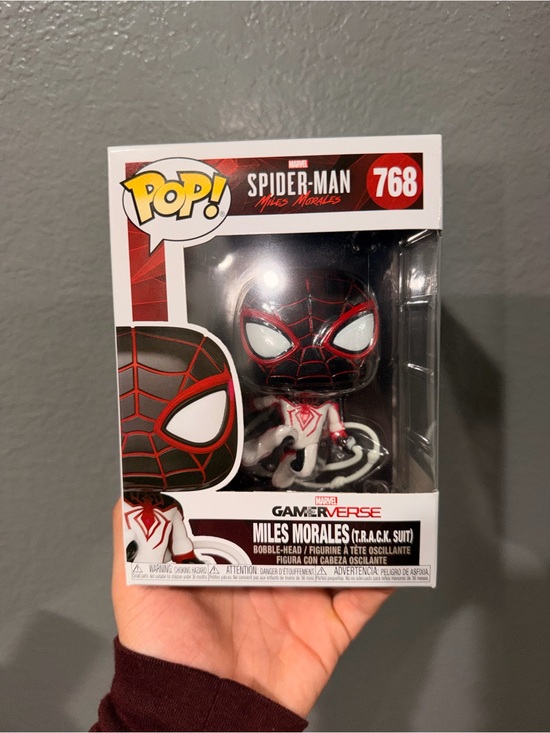 Funko Other - Funko Miles Morales Pop! Figure - Black, Red & White